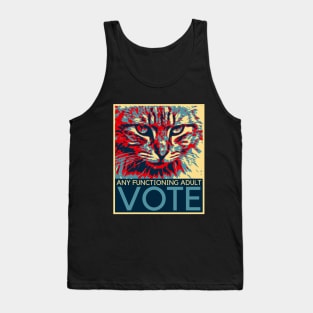 Vote for Any Functioning Adult Cat Tank Top